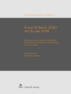 cover image of Kunst & Recht 2016 / Art & Law 2016